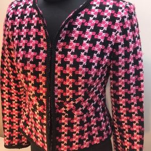 ABR New York Pink & Black Chanel-Like Blazer 2P